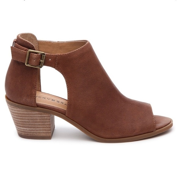 Lucky Brand Barimo Open Toe Booties - Picture 1 of 16